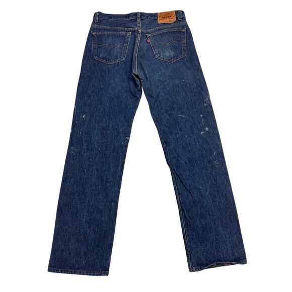 Vintage 80s Levi's 501 XX Straight Leg Jeans 34x34 (32x31) Made in USA - Picture 1 of 13
